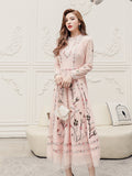 Amira Temperament Skirt Heavy Embroidered Thin Dress