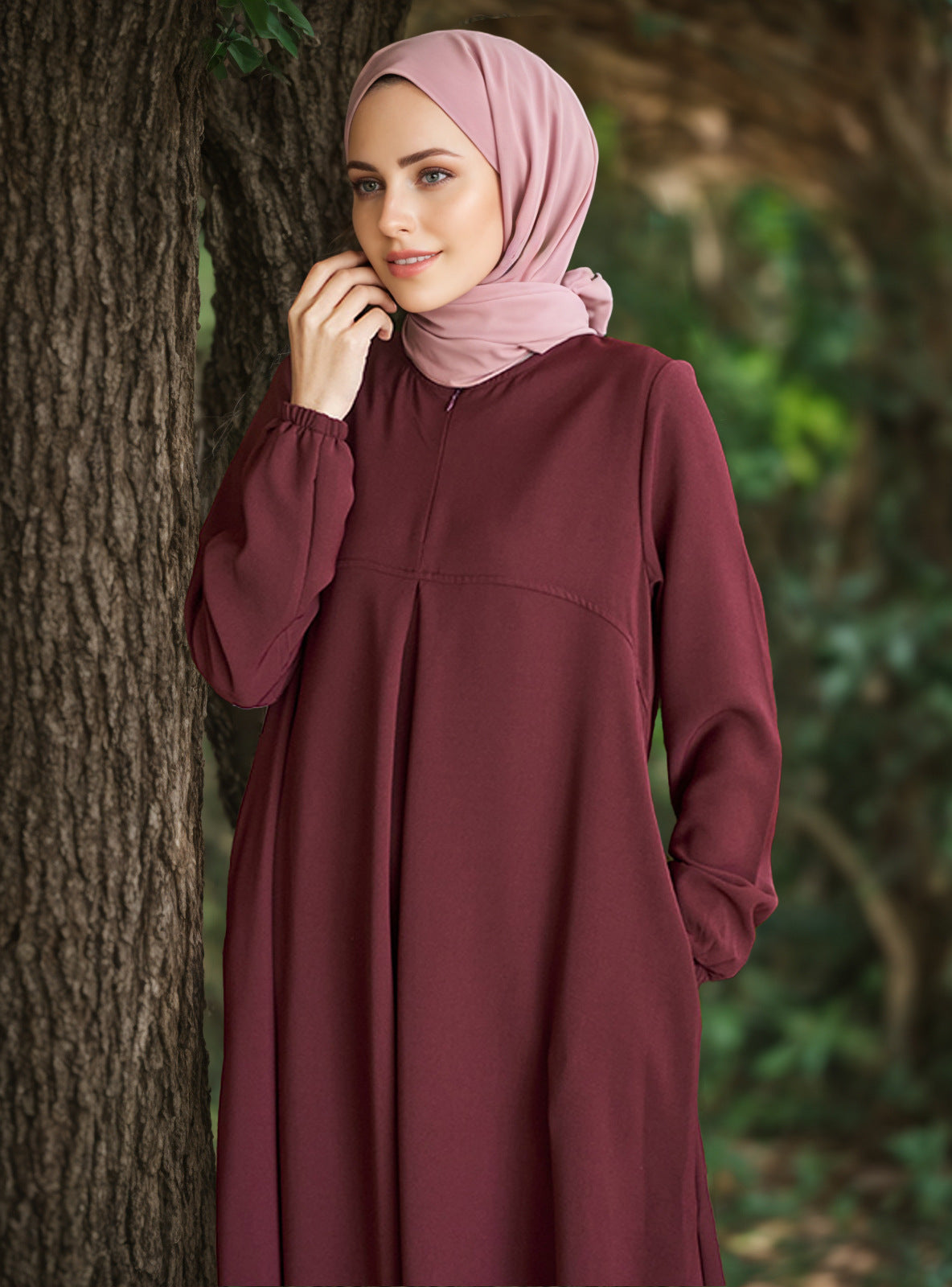 Long Sleeve Loose Temperament Dress