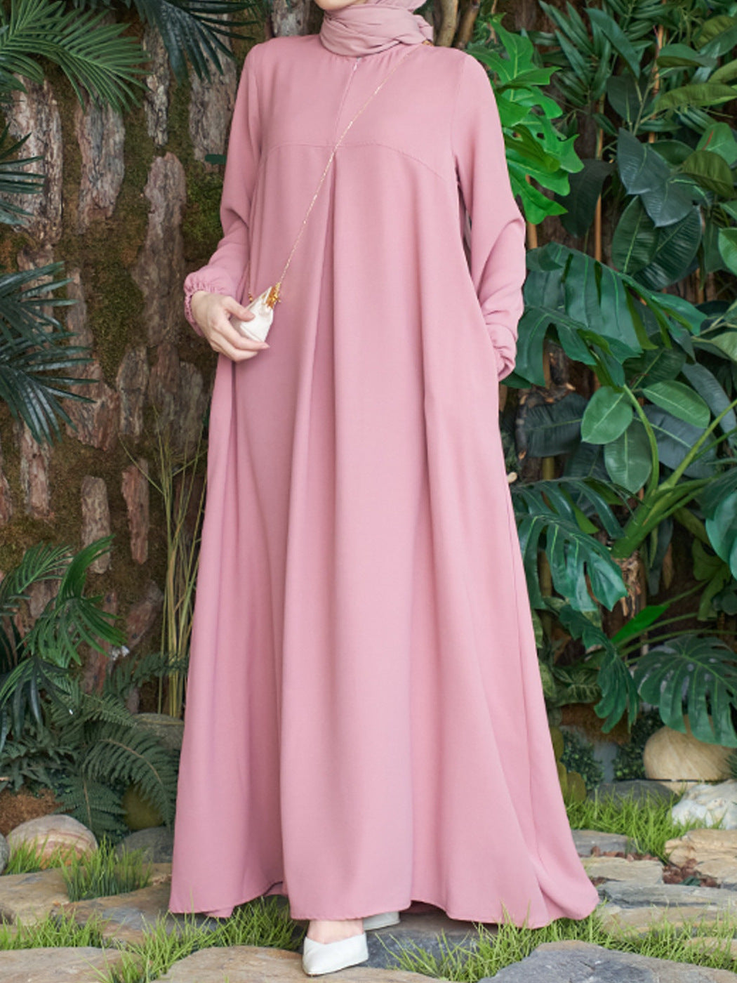 Long Sleeve Loose Temperament Dress