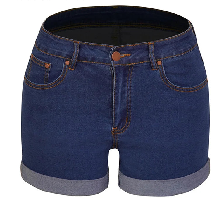 Women’s High Waist Push-Up Denim Shorts – Vintage Street Style | Elia Store Quality Check