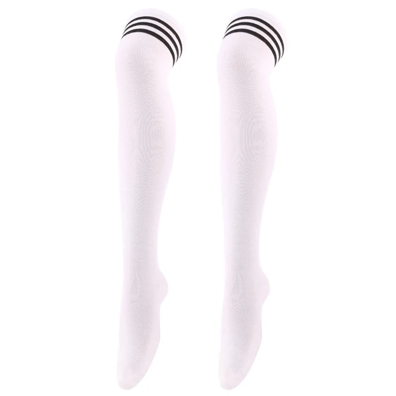 Soft Line Striped Long Tube Socks