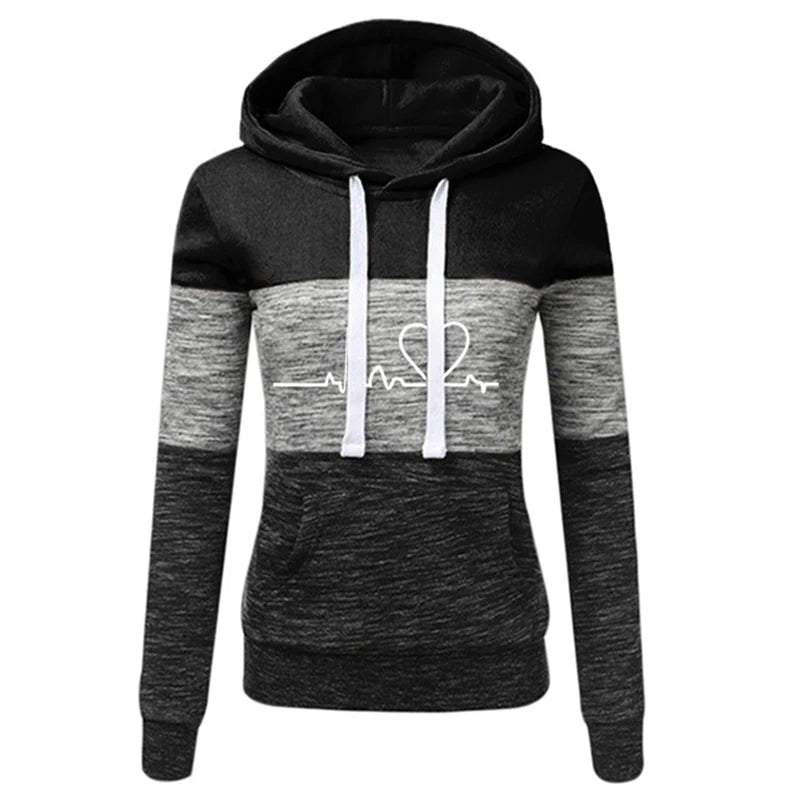 Women’s Color Block Tracksuit Set – Hooded Sweatshirt & Jogger Pants | Elia Store Quality Check