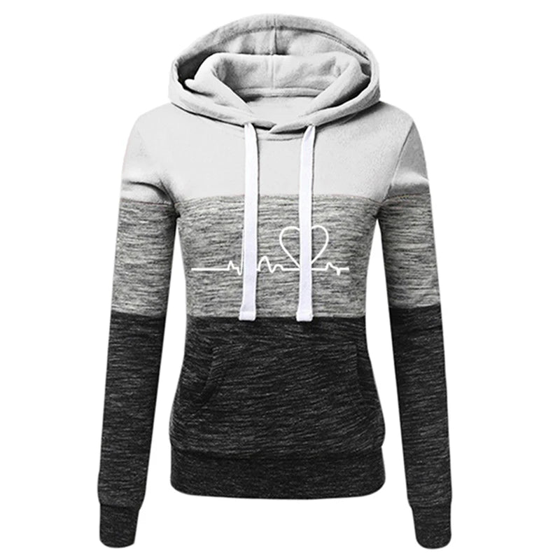 Women’s Color Block Tracksuit Set – Hooded Sweatshirt & Jogger Pants | Elia Store Quality Check