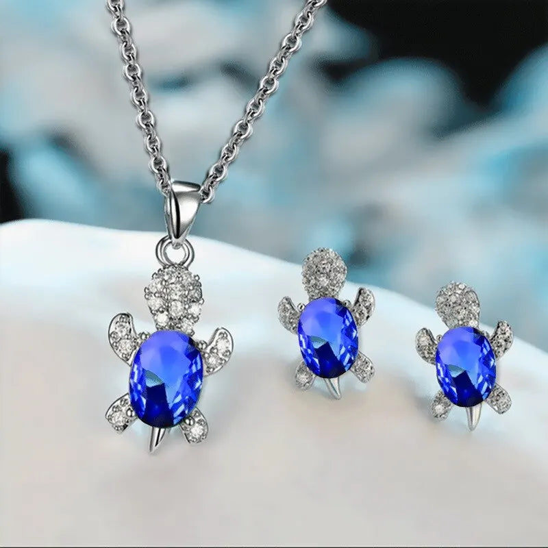 Ocean Grace Turtle Jewelry Set