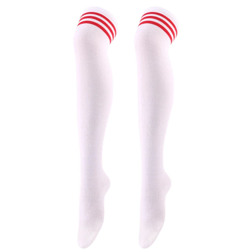Soft Line Striped Long Tube Socks