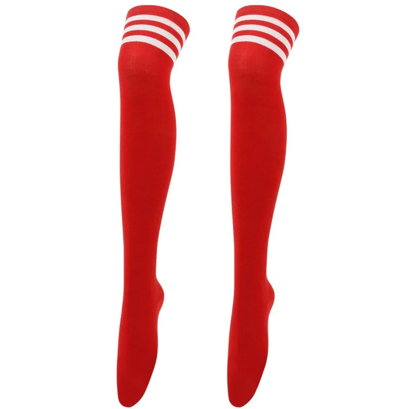 Soft Line Striped Long Tube Socks