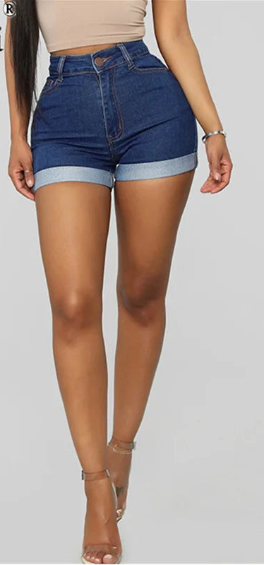 Women’s High Waist Push-Up Denim Shorts – Vintage Street Style | Elia Store Quality Check