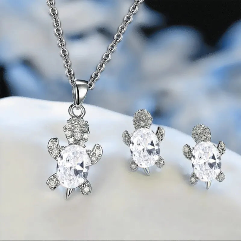 Ocean Grace Turtle Jewelry Set
