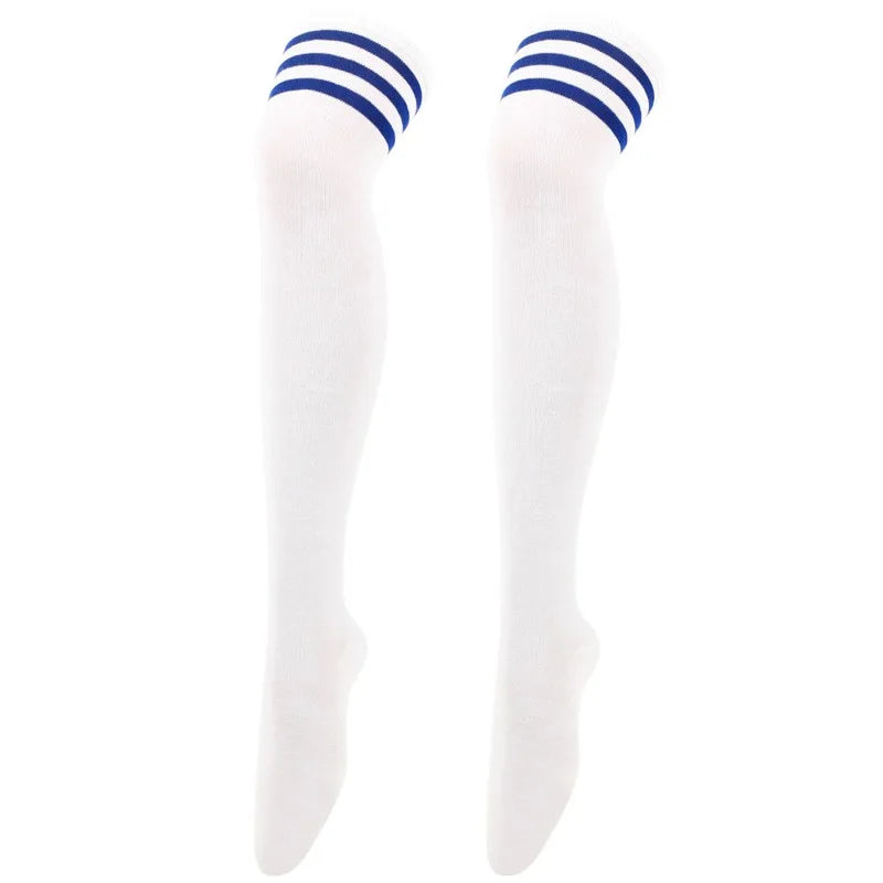 Soft Line Striped Long Tube Socks