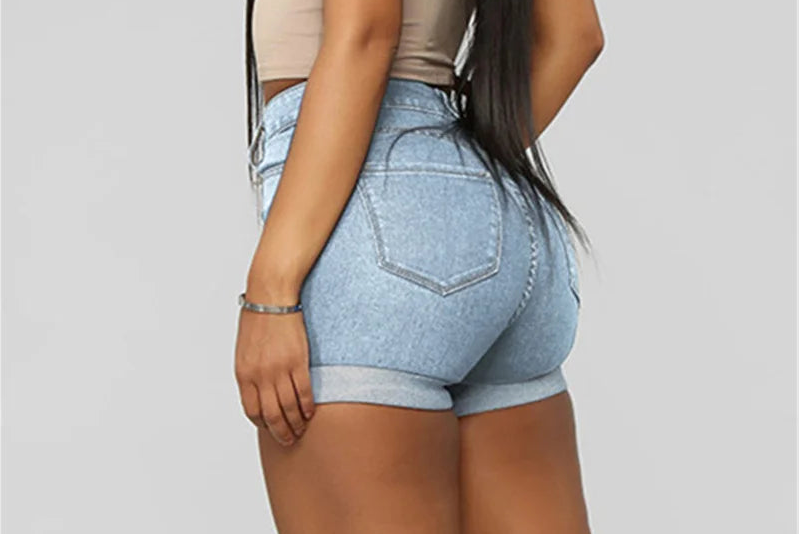 Women’s High Waist Push-Up Denim Shorts – Vintage Street Style | Elia Store Quality Check