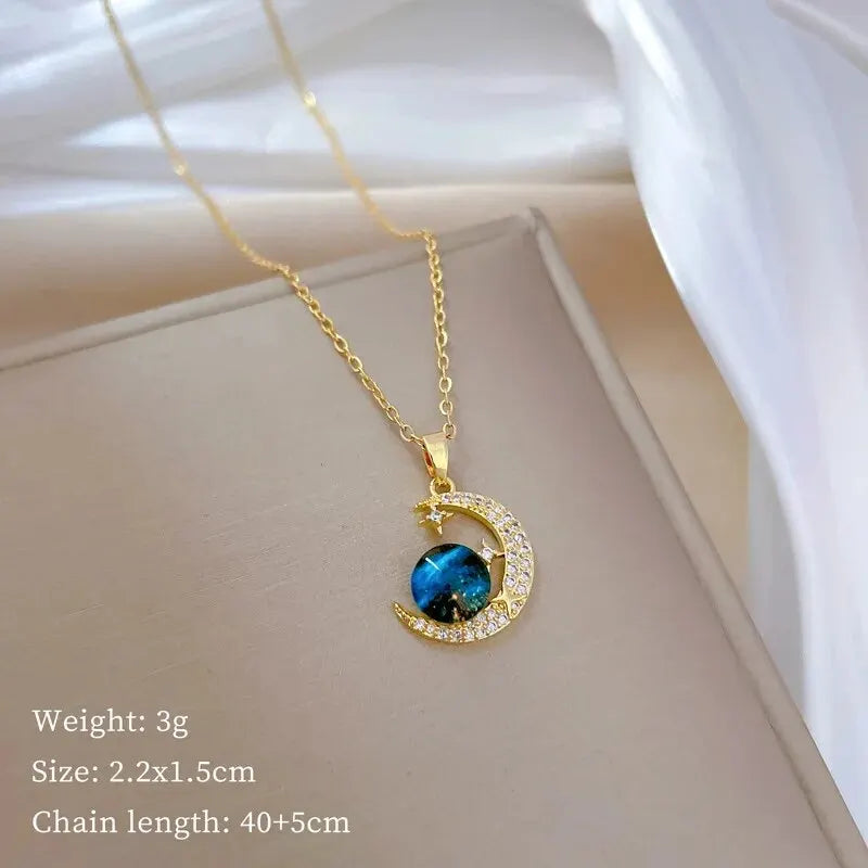 Light Luxury Titanium Steel Star Series Necklace Jewelry Gifts
