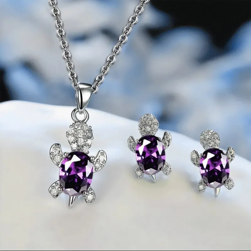Ocean Grace Turtle Jewelry Set