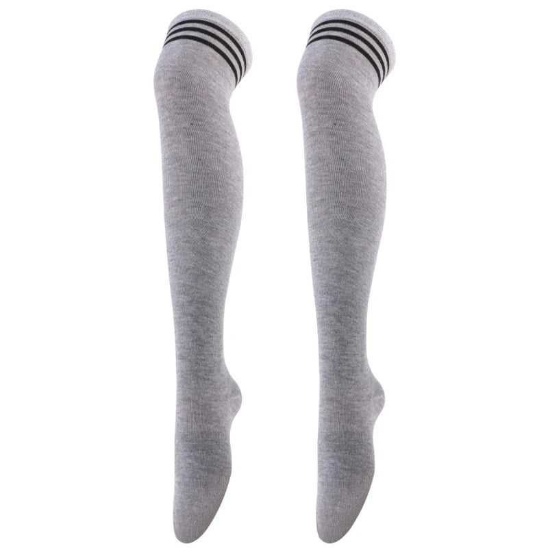 Soft Line Striped Long Tube Socks
