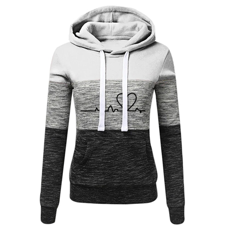 Women’s Color Block Tracksuit Set – Hooded Sweatshirt & Jogger Pants | Elia Store Quality Check