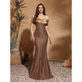 Luxe Sequin Pleated Dress