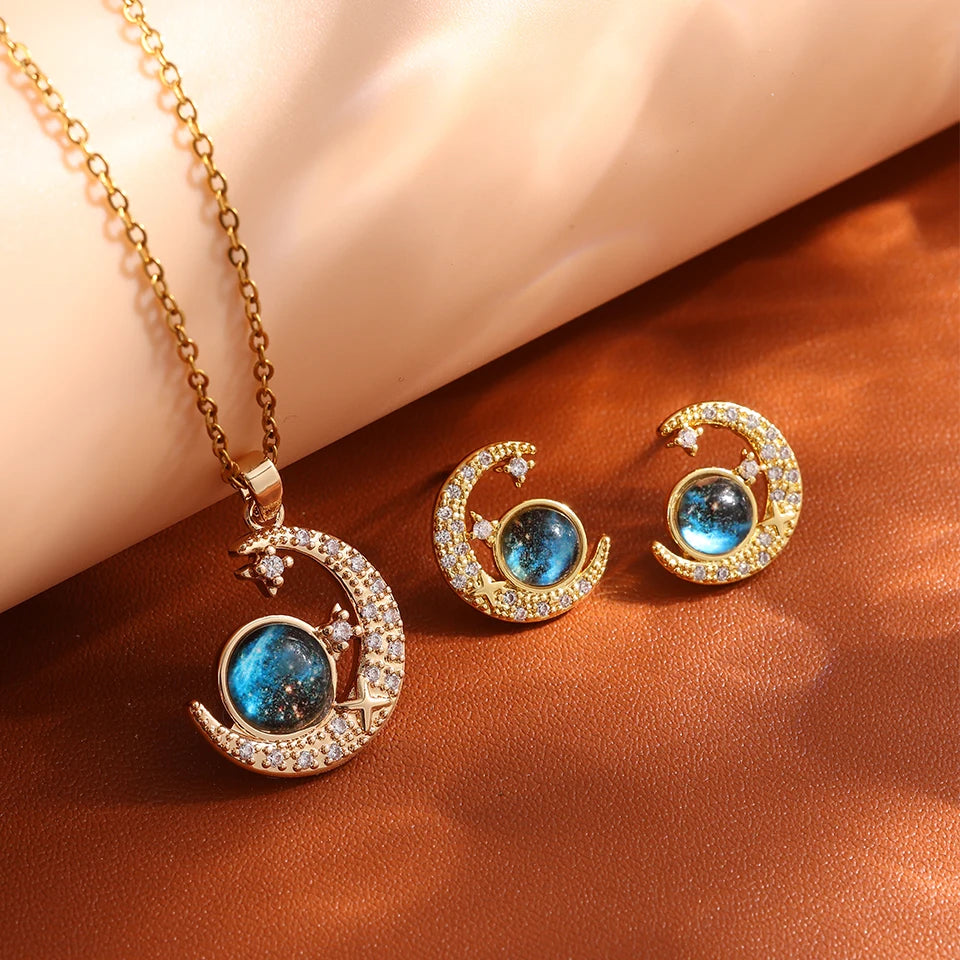Light Luxury Titanium Steel Star Series Necklace Jewelry Gifts