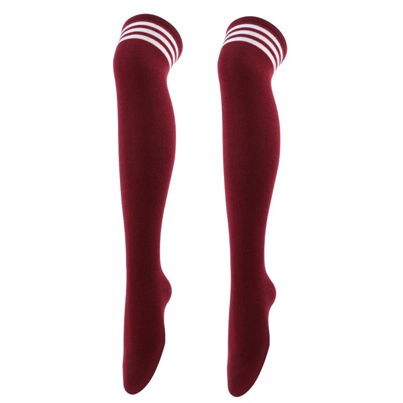 Soft Line Striped Long Tube Socks