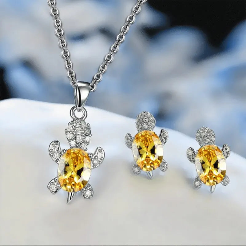 Ocean Grace Turtle Jewelry Set