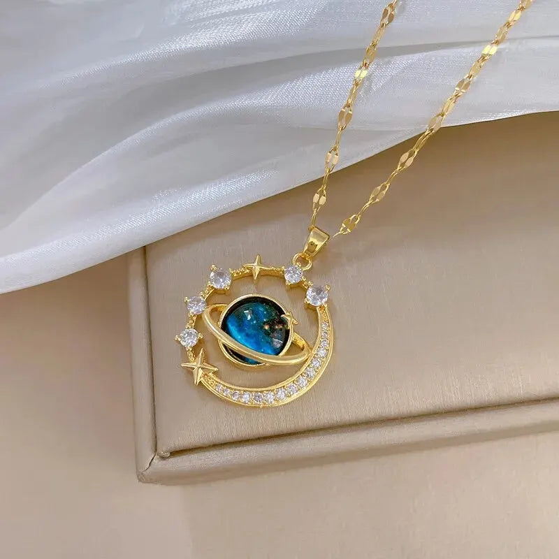 Light Luxury Titanium Steel Star Series Necklace Jewelry Gifts