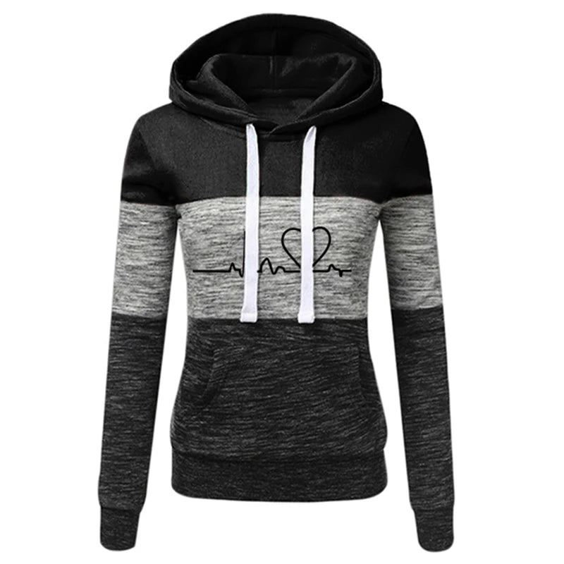 Women’s Color Block Tracksuit Set – Hooded Sweatshirt & Jogger Pants | Elia Store Quality Check