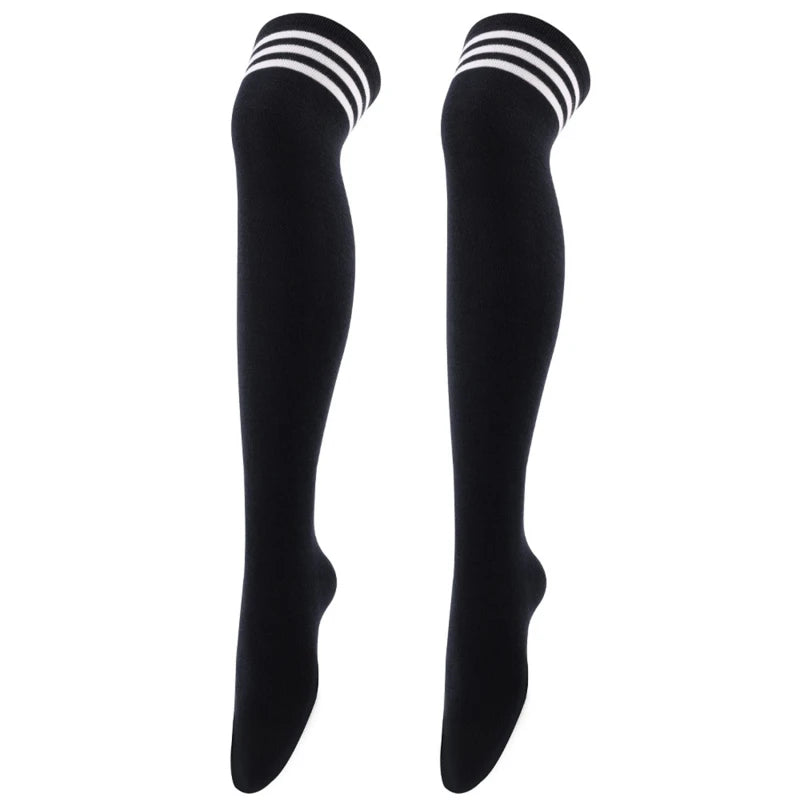 Soft Line Striped Long Tube Socks