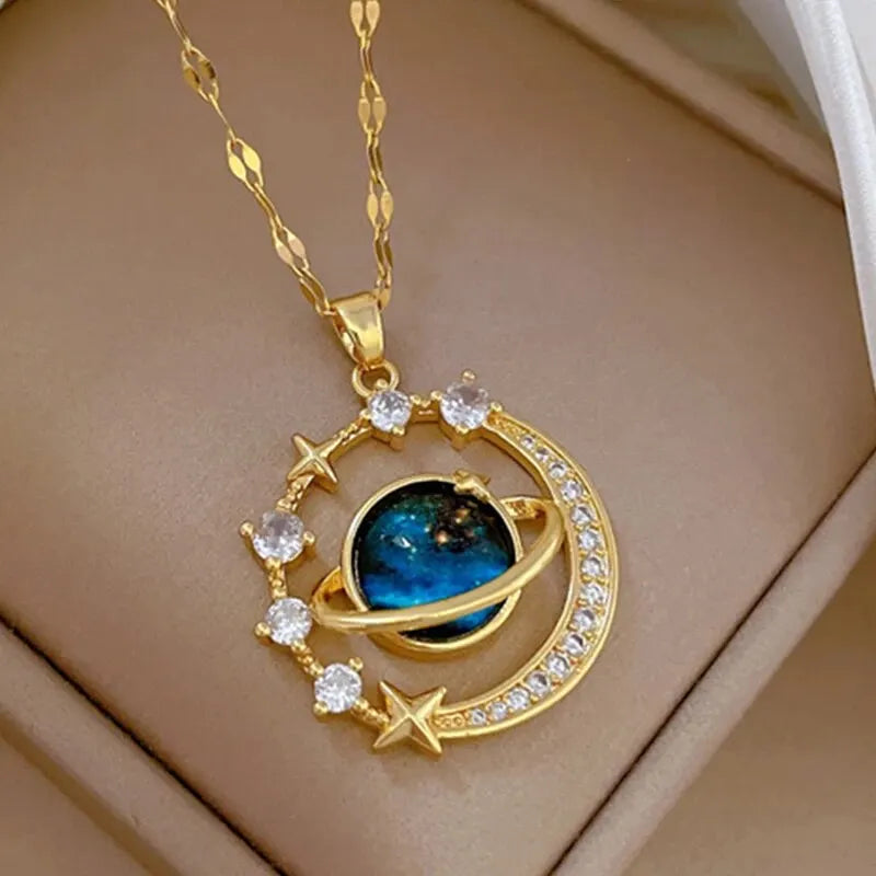 Light Luxury Titanium Steel Star Series Necklace Jewelry Gifts