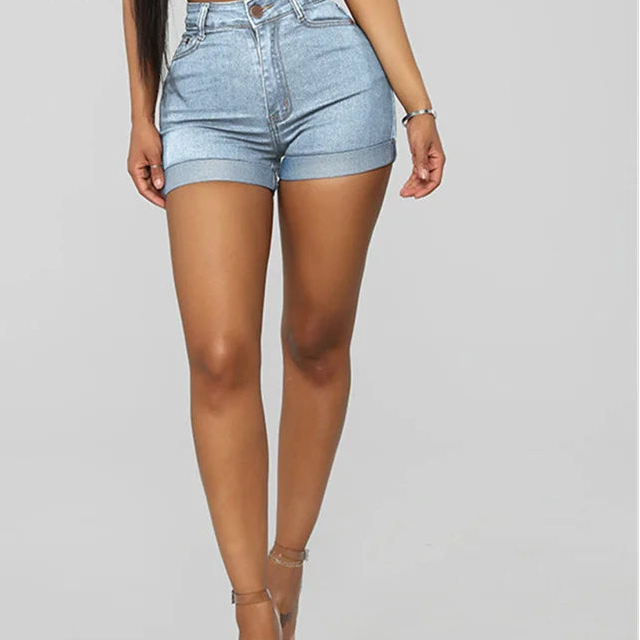 Women’s High Waist Push-Up Denim Shorts – Vintage Street Style | Elia Store Quality Check