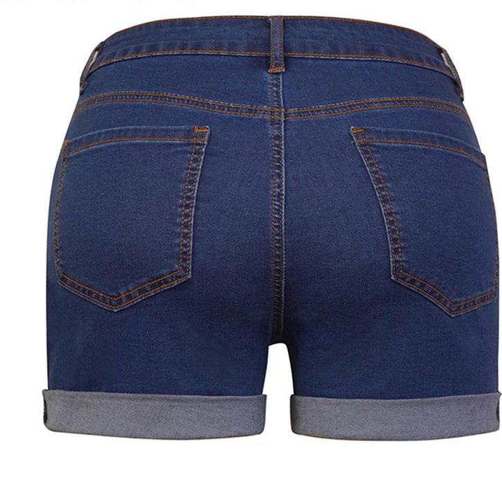 Women’s High Waist Push-Up Denim Shorts – Vintage Street Style | Elia Store Quality Check