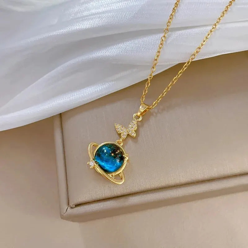 Light Luxury Titanium Steel Star Series Necklace Jewelry Gifts