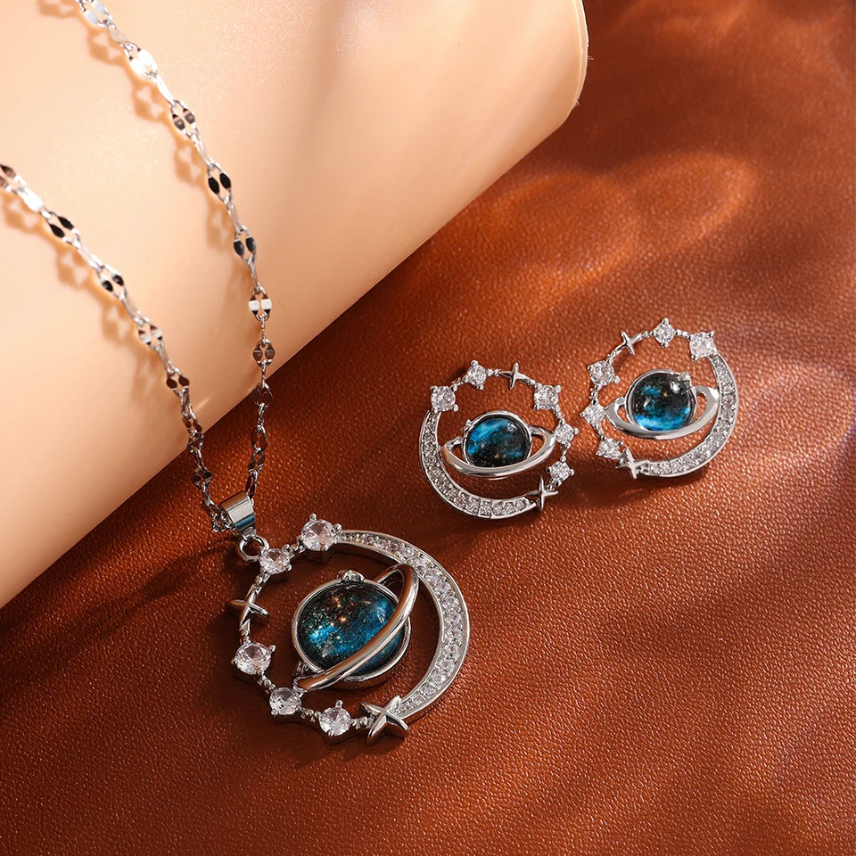 Light Luxury Titanium Steel Star Series Necklace Jewelry Gifts