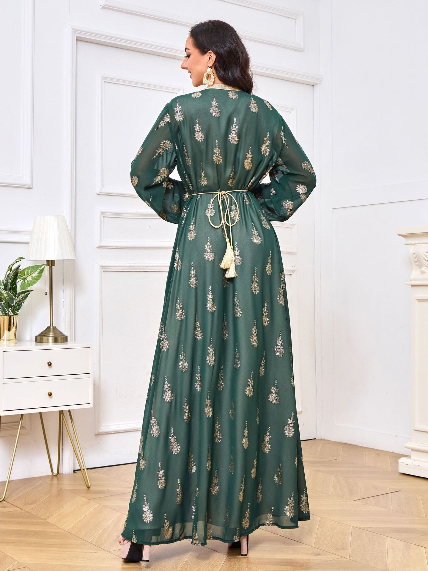 Women's Embroidered Cardigan Vest Two-piece Set Dress