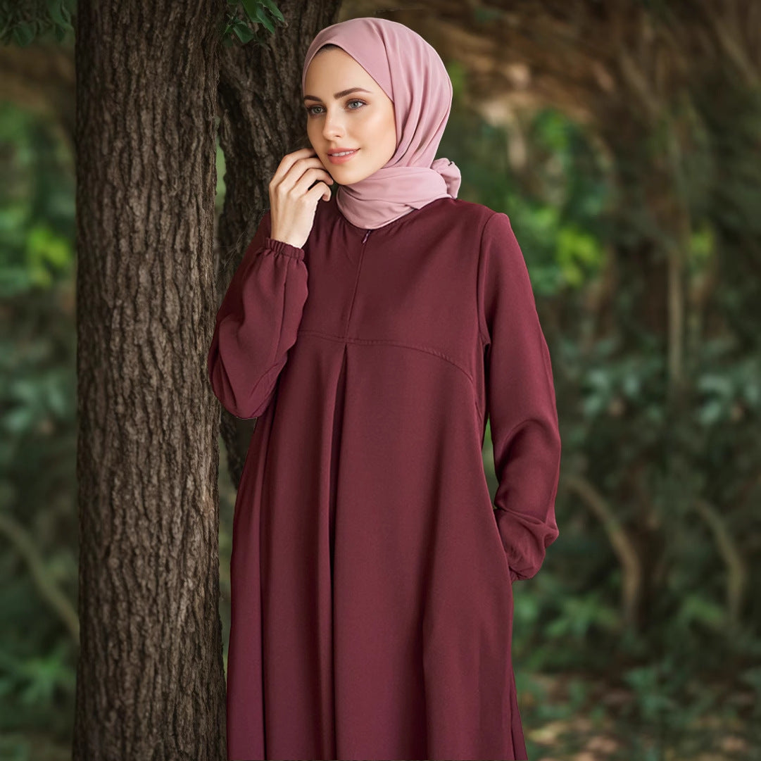 Long Sleeve Loose Temperament Dress